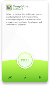 Praycraft mobile app sample screenshot